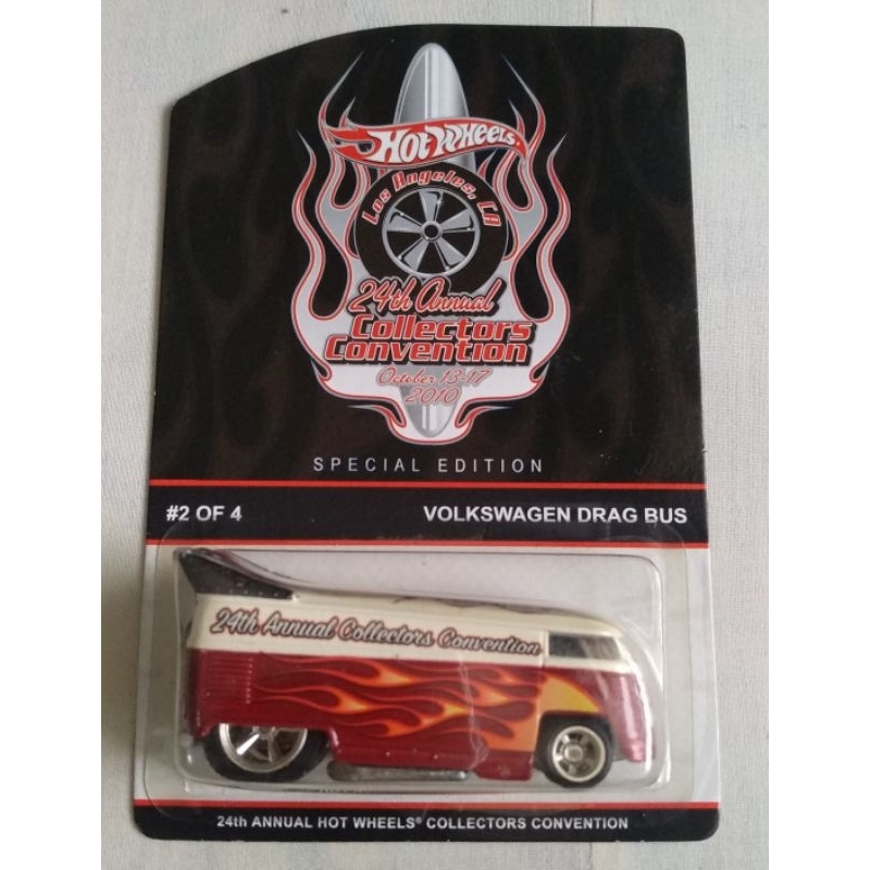 hot wheels volkswagen drag bus - 24th annual collector's convention 2010