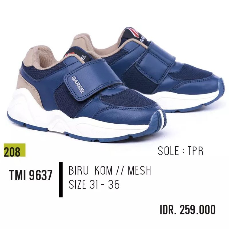 Sepatu Sneakers Anak Laki-laki model Perekat Garsel tmi