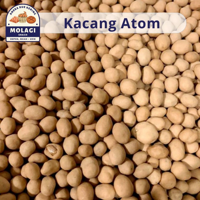 

Kacang Telur Atom Spesial / Kacang Atom Oven Panggang 250 Gram - Molagi Snack