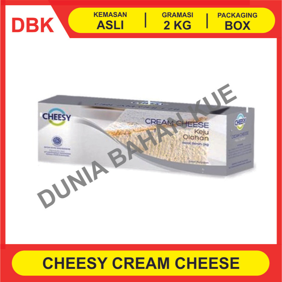 

CHEESY CREAM CHEESE / KRIM KEJU CHEESY 2 KG - 1 DUS 8 PCS
