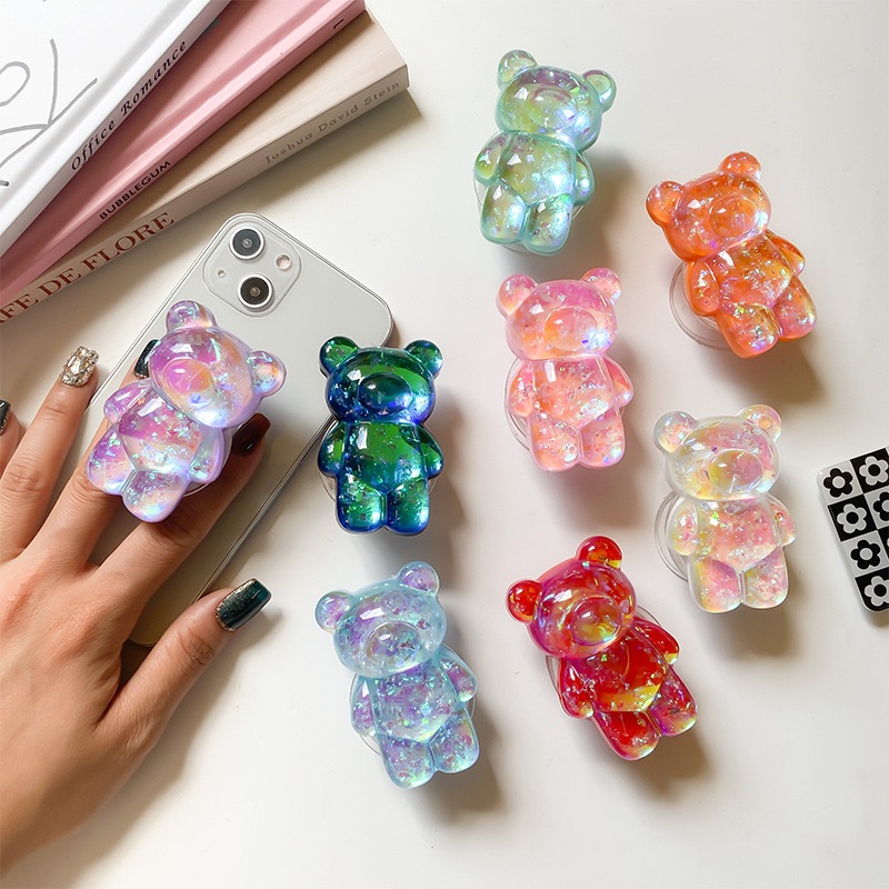 GUMMY BEAR - Griptok 3D Resin Transparan/ Phone Holder/ Phone Grip