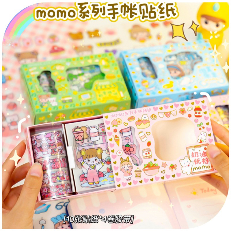 

Stiker Roll Momo Ready 4Warna/Stiker Anti Air Versi Roll Box Mini
