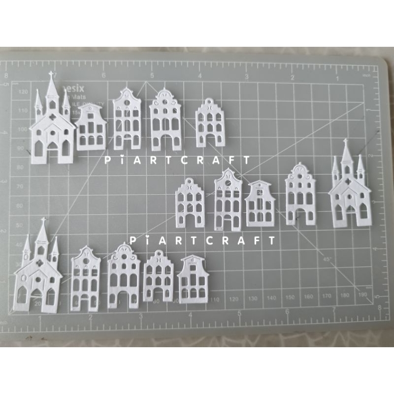 

seri CHRISTMAS - rumah kecil - isi 15 pcs (3set) - Dies cut / cut dies DIY scrapbook / vintage journal / album / diary