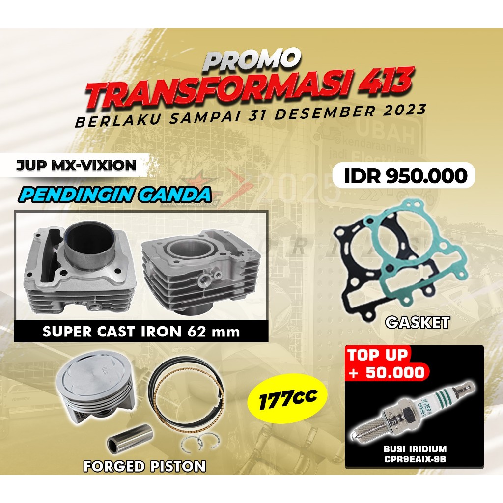 BLOK PISTON JUPITER MX | VIXION | 62 MM | BRT