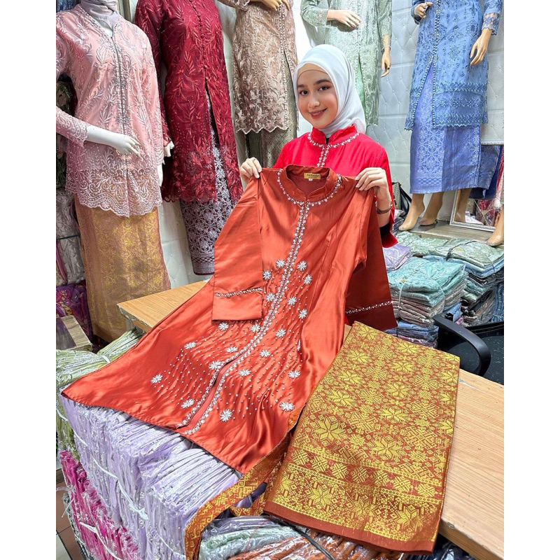 As (Realpict) Kebaya Baju Kurung Payet - Kebaya Baju kurung Payet - Kebaya Seragam payet songket - K