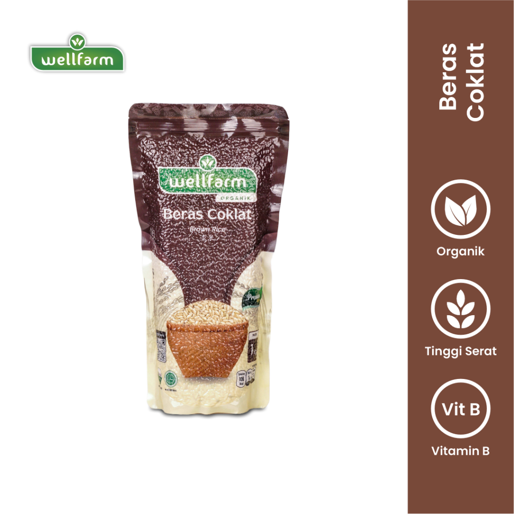 

WELLFARM Beras Organik Coklat kemasan 1 Kg