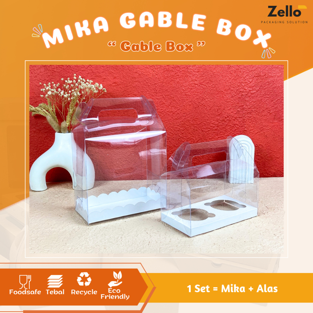 

Gable Box Mika Transparan Box Mika Gable Mini Kotak Cupcake Mika Kotak Jinjing Mika Hampers Hantaran