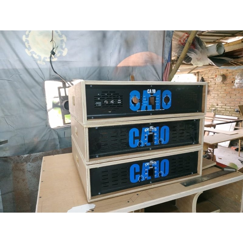 BOX POWER CA 10 BAHAN TRIPLEK PLAT DEPAN BELAKANG