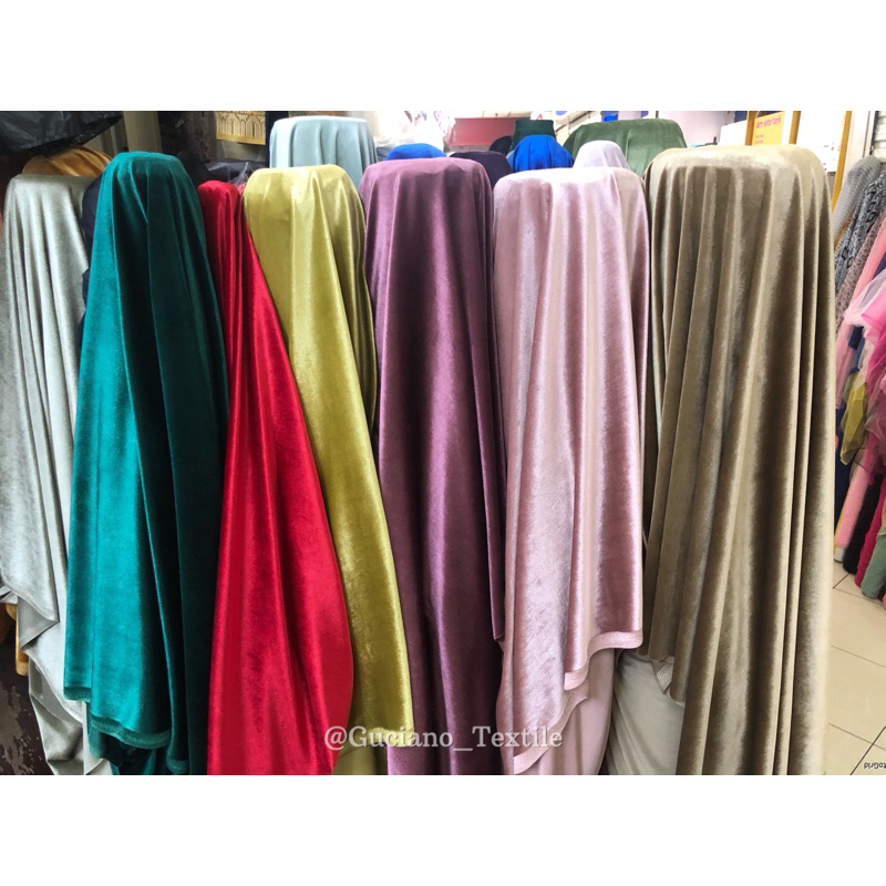 KAIN BLUDRU PREMIUM/BLUDRU STRECH/BLUDRU MURAH(Harga tertera per setengah meter)