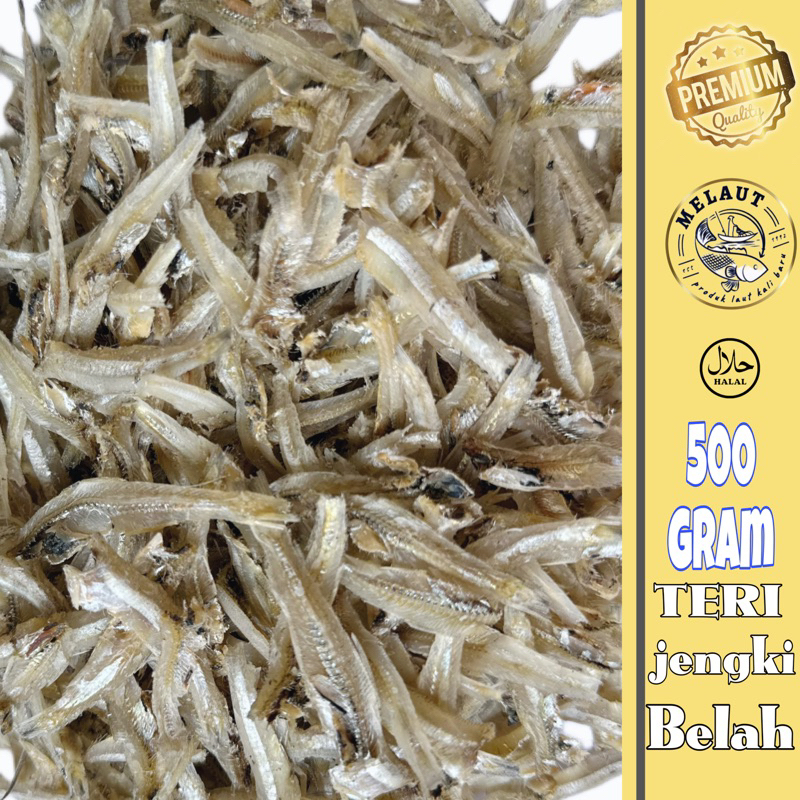 

IKAN ASIN TERI JENGKI BELAH 500Gram KALIBARU