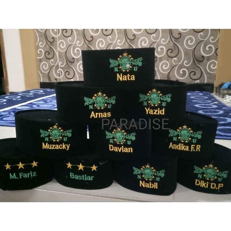 Peci Kopiah Songkok Anak Karakter Freenama Bordir