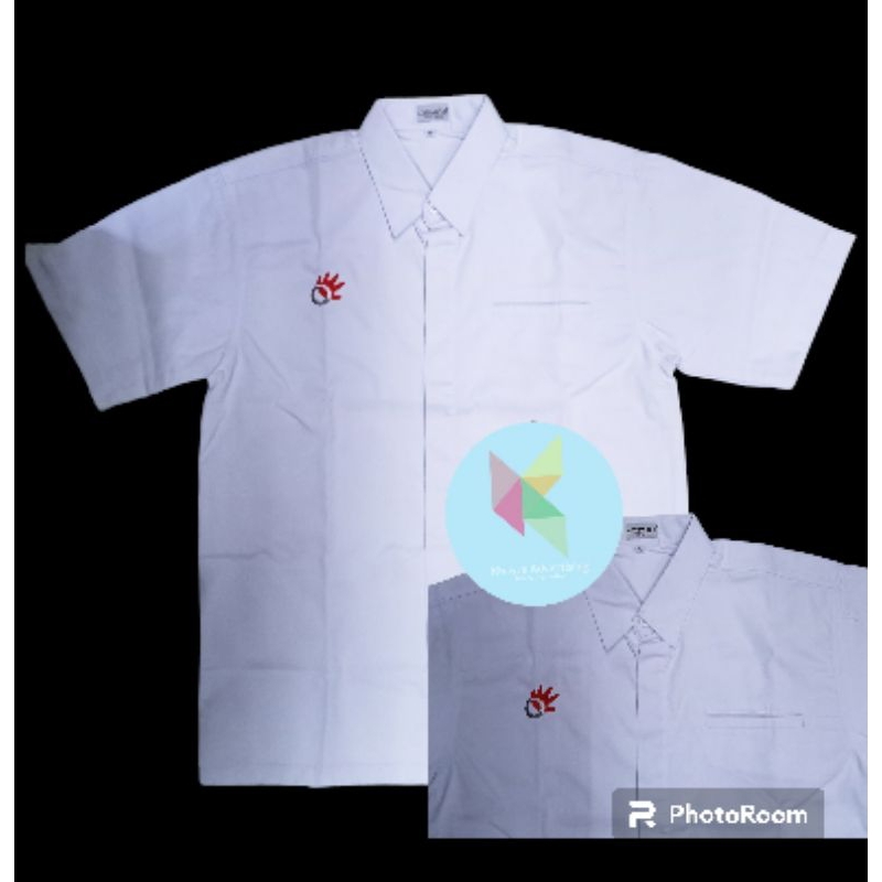 kemeja Telkom indonesia Seragam Telkom Indonesia baju Telkom Indonesia putih lengan pendek