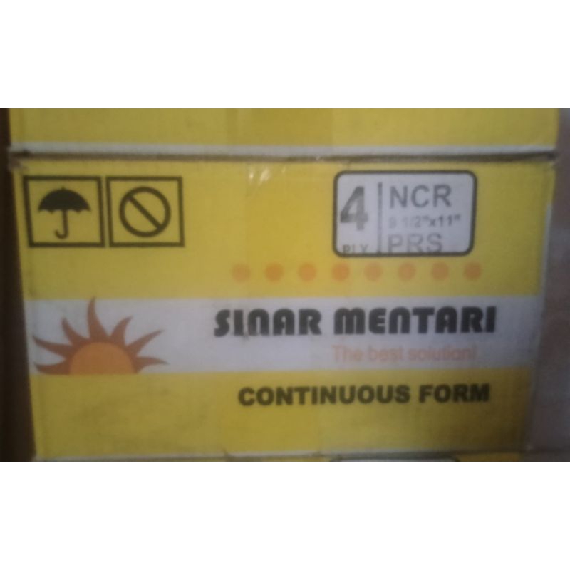 

SINARMENTARI-KERTAS CONTINUOUS FORM-NCR-4PLY