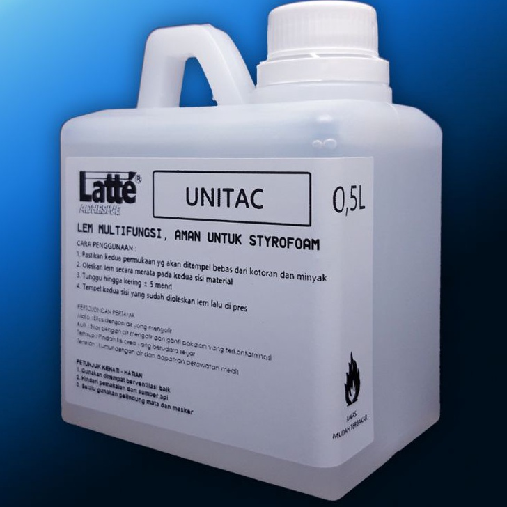 

Terupdate Jual lem styrofoam cair LATTE UNITAC 500 gr untuk gabus prakarya