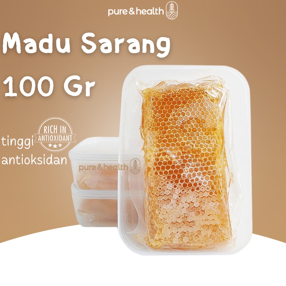 

➶⁎✶ Madu Sarang Honey Comb 100 Gram Madu Asli Murni Natural Super Food Harga Termurah
