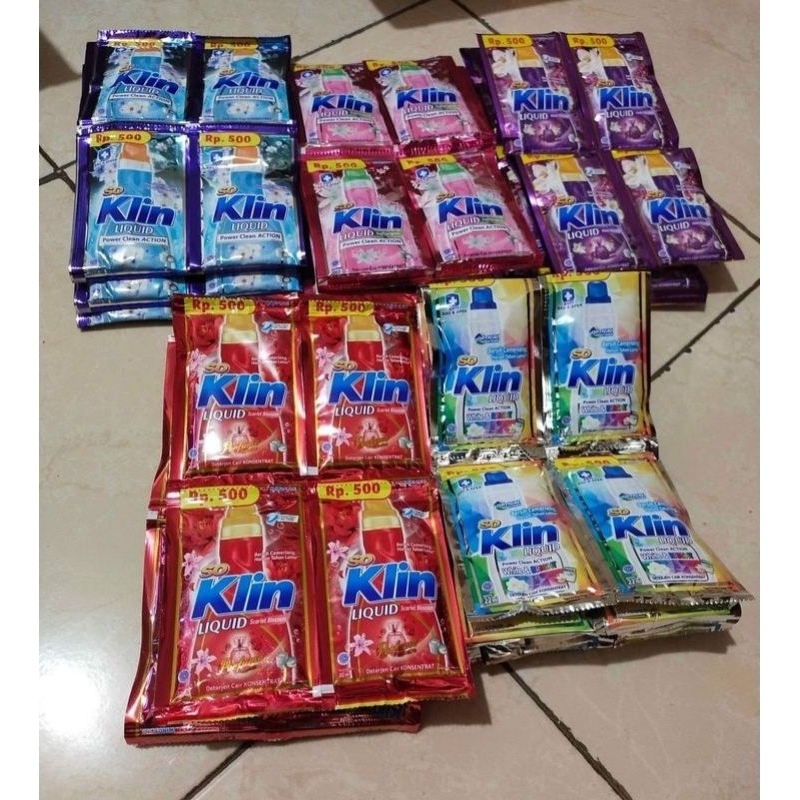 Soklin Liquid Renceng isi 24 pcs [Detergent Cair Murah]