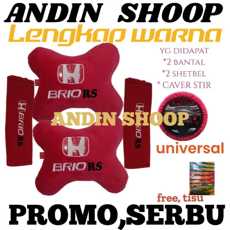 Headrest Honda Brio RS, Bantal Aksesoris Interior Mobil Honda Brio RS, Bantal Mobil Brio RS