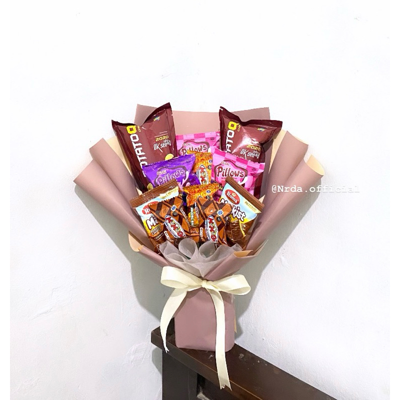 

BUCKET SNACK/ SNACK BOUQUET/ KADO ULANG TAHUN/ BUKET WISUDA/ BOUQUET READY