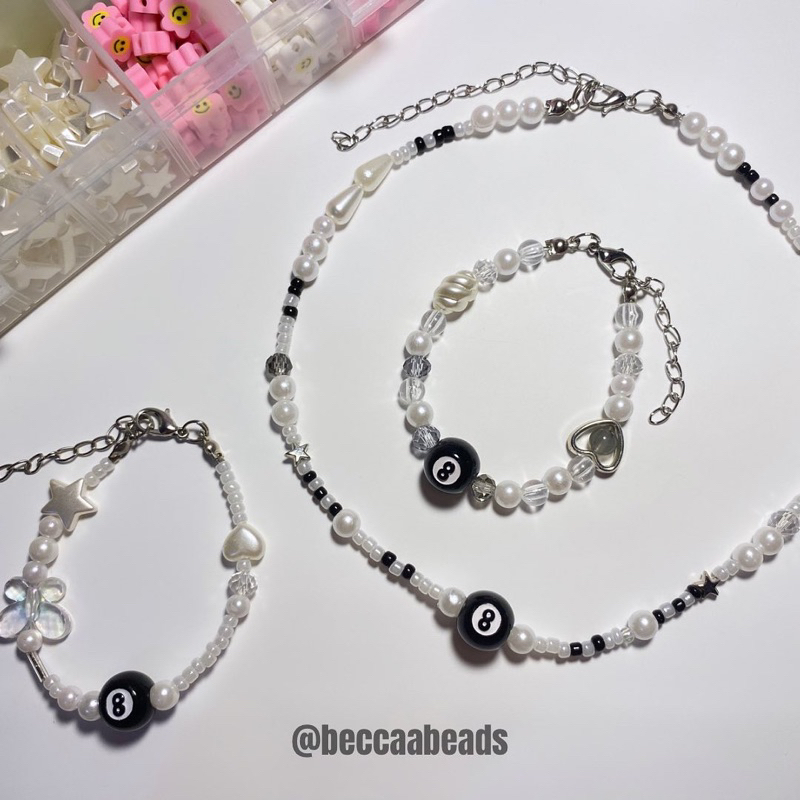 BILLIARD SERIES BEADS BRACELET GELANG SERI BILLIARD BECCAABEADS