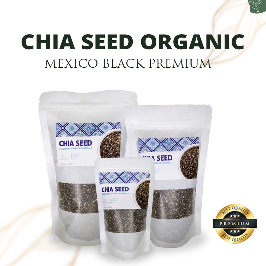 

PVTN1238 TEBUS MURAH chia seed origanic black premium non GMO cia seed biji chia selasih natural ciaseed natural mpasi