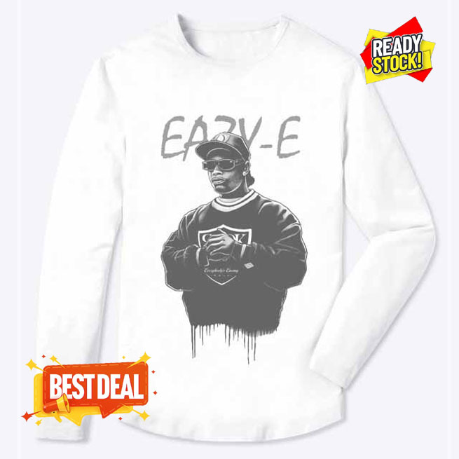 Kaos Tangan Panjang Eazy - E Tshirt 100% Cotton Kombed 30s