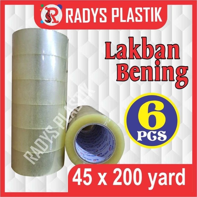 

LAKBAN BENING 200YARD ( 6PCS) LAKBAN SERBAGUNA