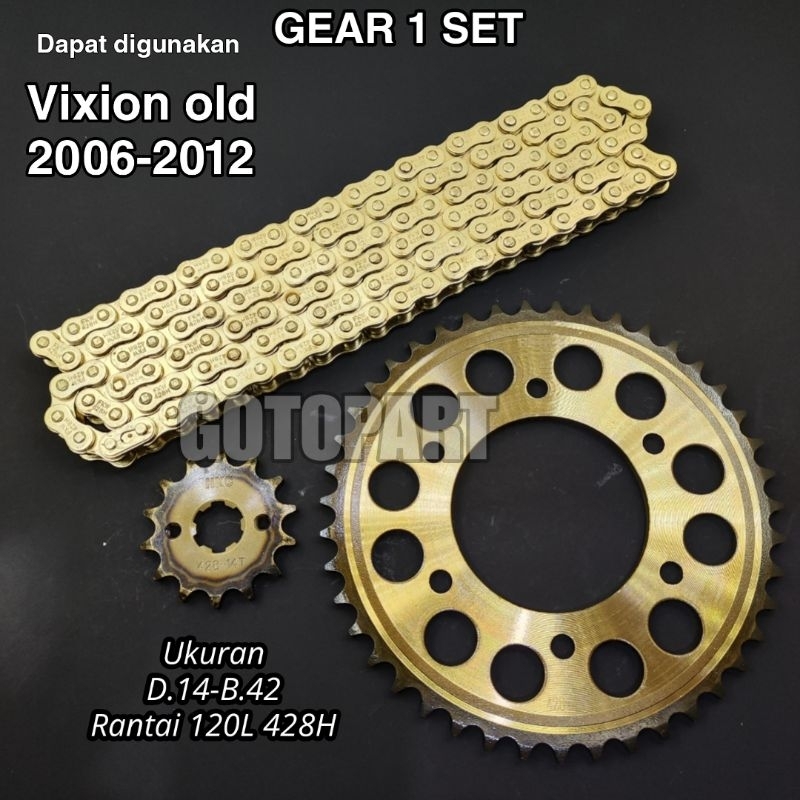 Gear Gir set Vixion old Vixion lama 2006-2012 gigi tarik gearset girset model sss Vixion old