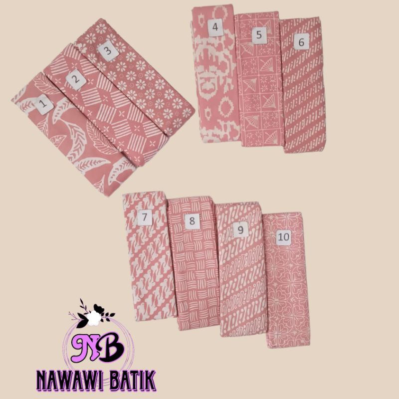 KAIN BATIK CAP 1WARNA (WARNA DUSTY PINK)