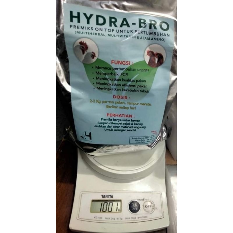 HYDRA BRO Repack HYDRABRO Eceran 100, 500 gram Pemacu pertumbuhan unggas