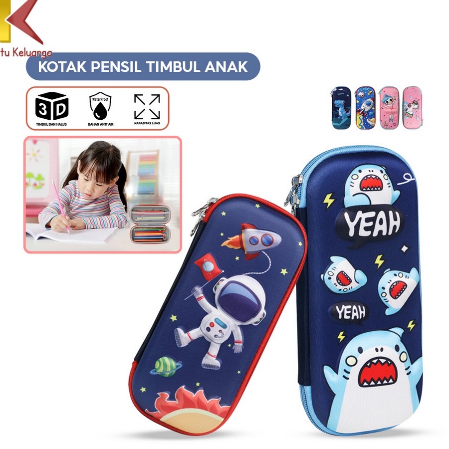 

Ready Stock Satu Keluarga Kotak Pensil 3D Karakter Timbul A39 Tempat Penyimpanan Alat Tulis Tempat Pensil Anak Sekolah TK Anti Air Import