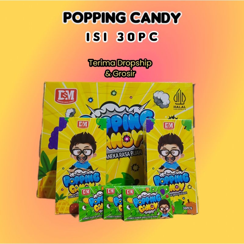 

Permen Candy Popping 30pc - DSM Permen meletus di mulut - permen Zaman dulu