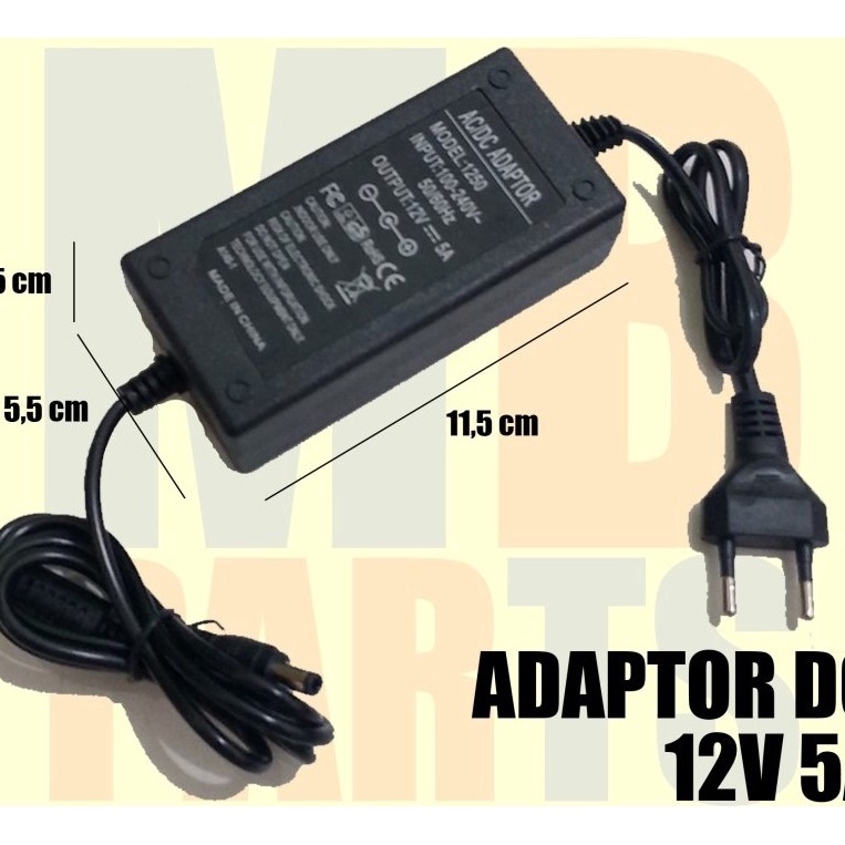 Super Unik ❤️ Adaptor 12 Volt 5 Amper Murni Untuk Pompa DC