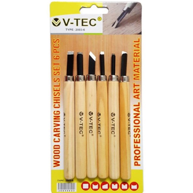 

Laris Alat pahat / Cukil / Wood Lino Linoleum Cetak Tinggi Ukir / Carving Tool V-TEC / VTEC Set