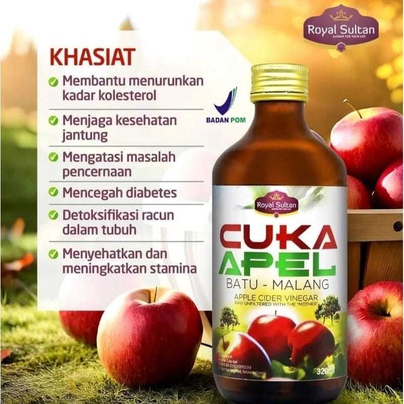 

Cuka Apel Royal Sultan Membantu Menormalkan Kolestrol Dan Diabetes 320ml Baik Untuk Pencernaan