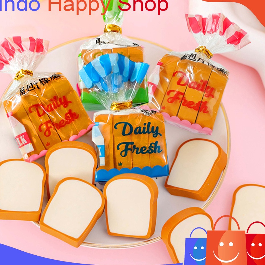 

Terbaru ⭐️ ⭐️Penghapus Pensil Karakter Roti Toast Bread Eraser Grosir