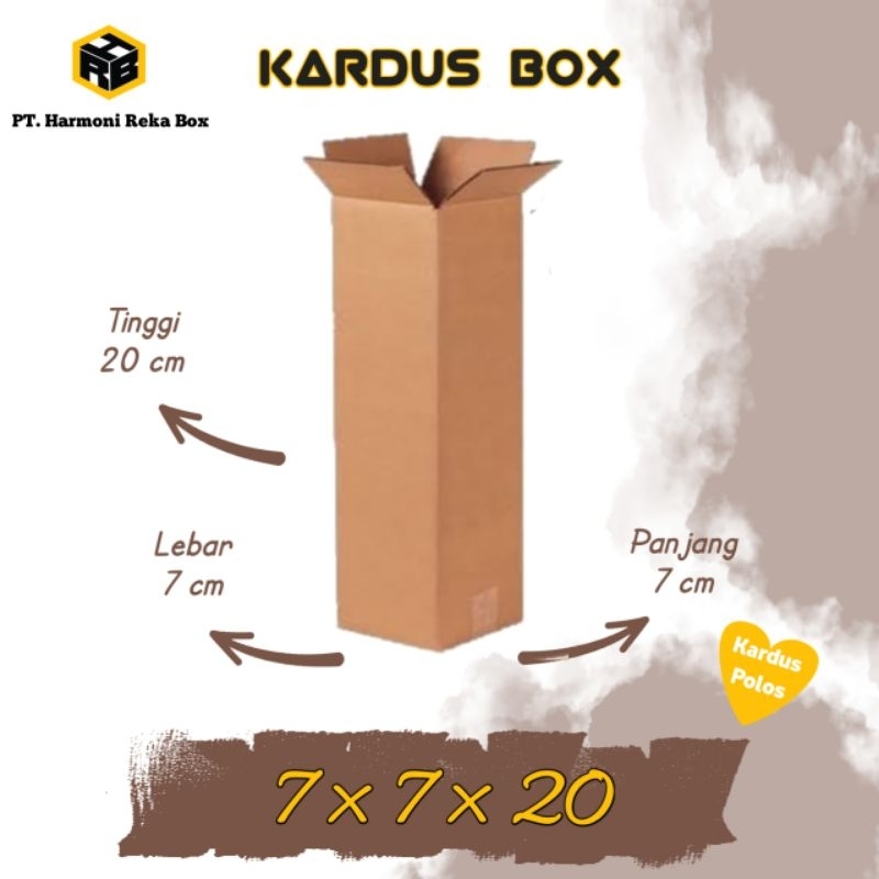 

Kardus/box Packing Paket kecil polos ukuran 7x7x20 cm