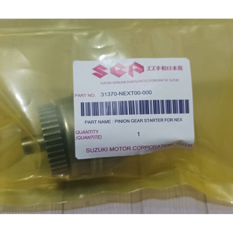 Thailand Ori - Pinion Gear Dobel Starter - Granat Suzuki nex l dan ll