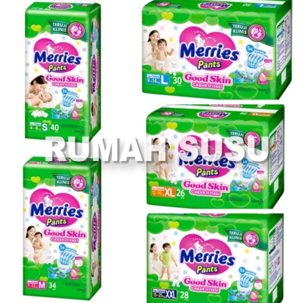 Siap KirimB6n1M Merries Pants Good Skin S40 / M34 / L30 / XL26 / XXL28 / M50 / L44 / XL38 - RUMAH SU