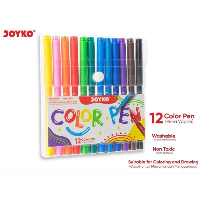 

Spidol Joyko 12 Warna Color Pen CLP-60-12