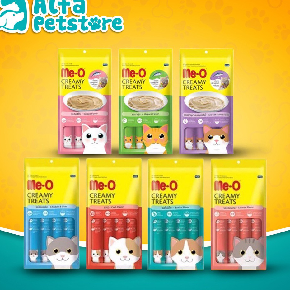 Murah Banget Meo Creamy Treats Snack Kucing me-o meo 15 Gram