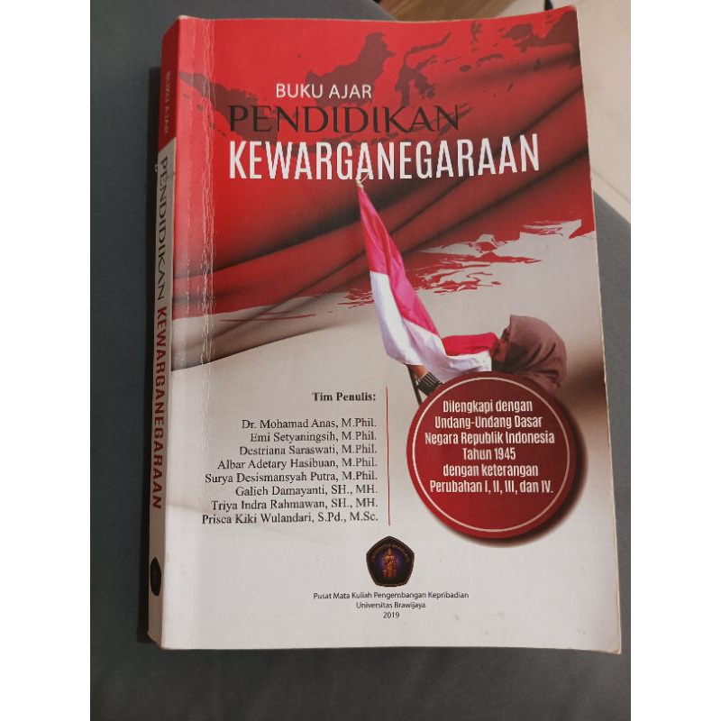 Preloved Buku Ajar Pendidikan Kewarganegaraan Universitas Brawijaya (KWN UB)