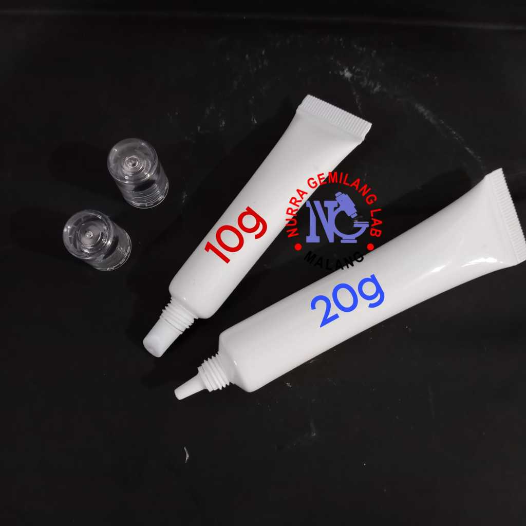 Tube Salep / Tube Pasta Kosong bahan Plastik 10ml dan 20ml