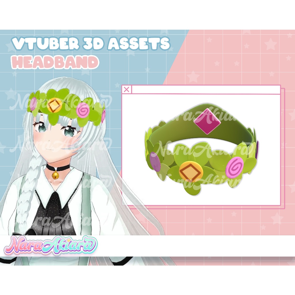 Fashion Karakter Terkini Aksesoris Bando 3D untuk Dunia Vtuber, Bando 3D, Aksesoris Karakter Vtuber,