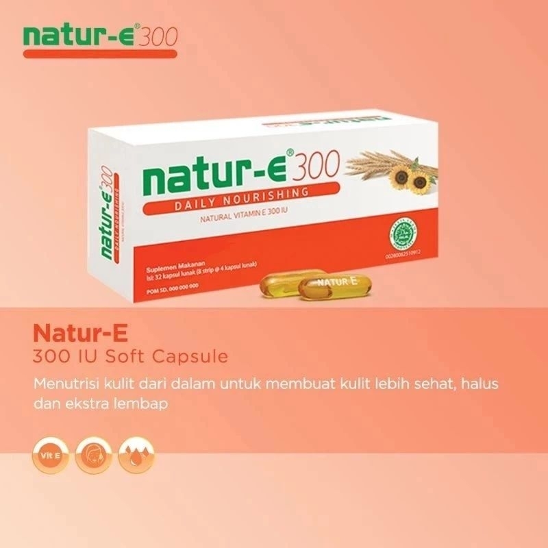 Natur E 300 IU / Suplemen Pencerah Kulit