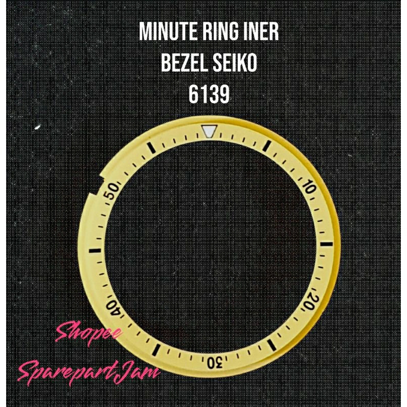 Ring Iner minute Bezel Seiko 6139 - kuning