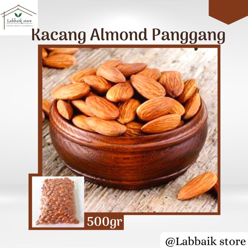 

Kacang Almond Panggang 500gr