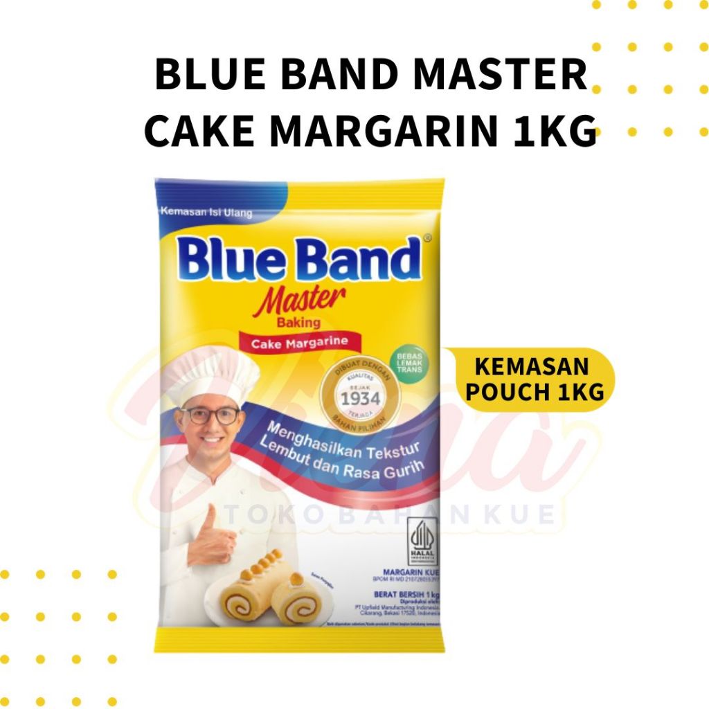 

Blue Band Cake Margarin Pouch 1kg / BlueBand Master Baking