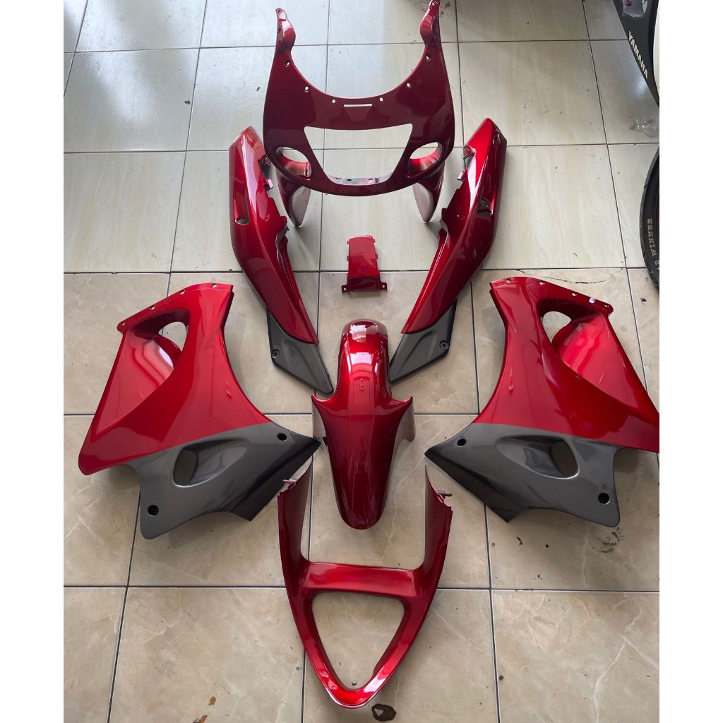 Body Fullset Kawasaki Ninja RR OLD Original Merah Maroon