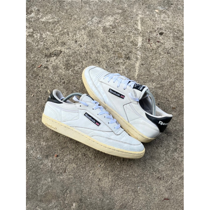 Reebok c85 club classic white vintage scd
