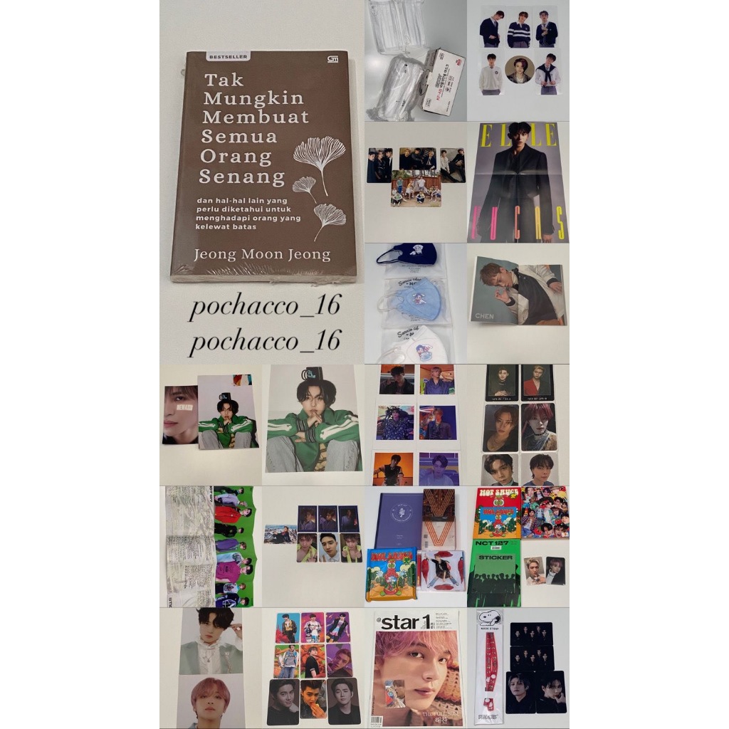 PC NCT PC WAYV PC EXO ALBUM NCT NOTE EXO B2S NCT 127 BUKU MASKER SANRIO JENO MASKER SNOOPY JUNGWOO